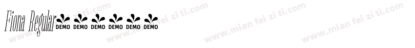 Fiona Regular字体转换